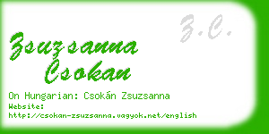 zsuzsanna csokan business card