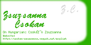 zsuzsanna csokan business card